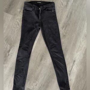 Express Black Mid Rise jeans
